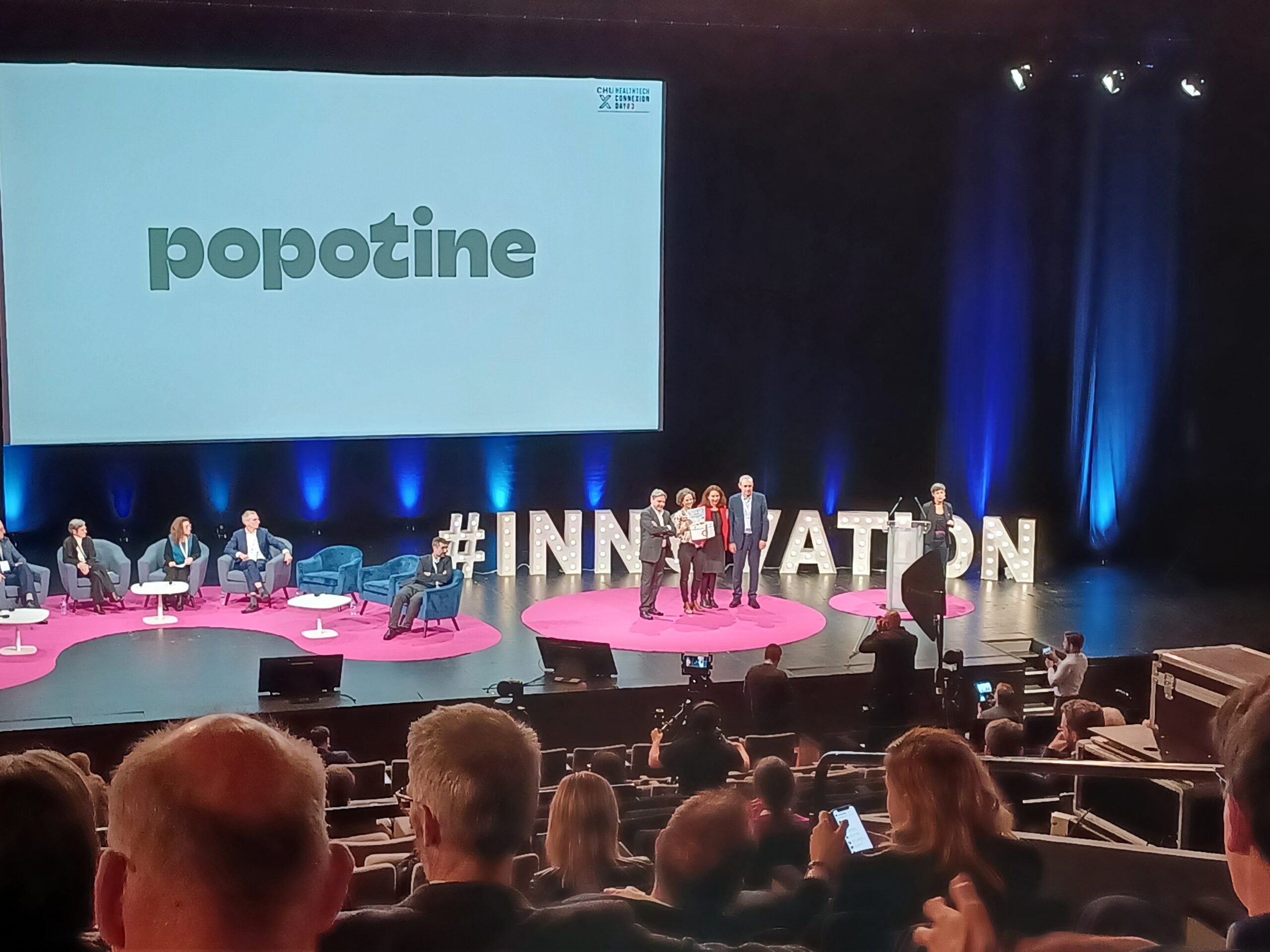 Popotine remporte le prix Enjeux RSE du Pitch Challenge 2024 au 𝐂𝐇𝐔 𝐱 𝐇𝐞𝐚𝐥𝐭𝐡𝐓𝐞𝐜𝐡 𝐂𝐨𝐧𝐧𝐞𝐱𝐢𝐨𝐧